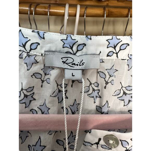 Rails Milana Mini Dress Size Large Summer Vacation Bohemian Feminine Floral - Picture 8 of 13